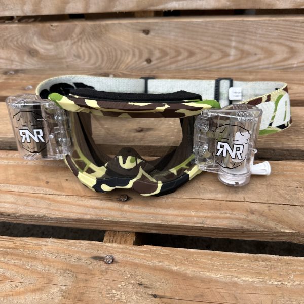 100% Strata 2 Motocross Goggles War Camo - RNR WVS CLEAR