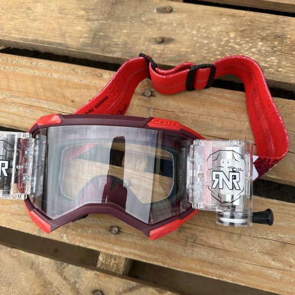 Scott Fury RNR WVS Roll-Off Goggles - Red