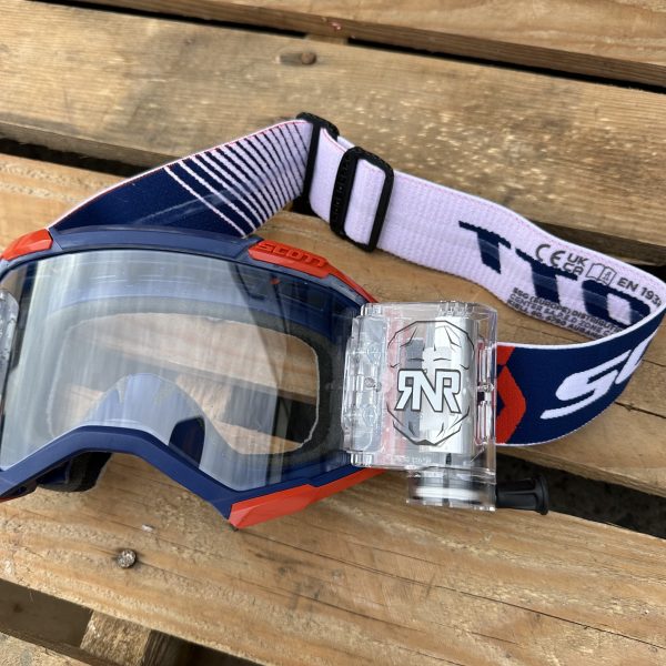 Scott Fury RNR WVS Roll-Off Goggles - Blue / Red