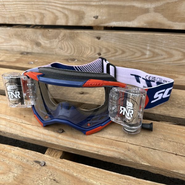 Scott Fury RNR WVS Roll-Off Goggles - Blue / Red