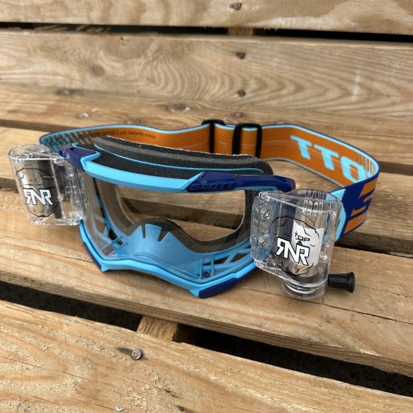 Scott Fury RNR WVS Roll-Off Goggles - Blue / Orange