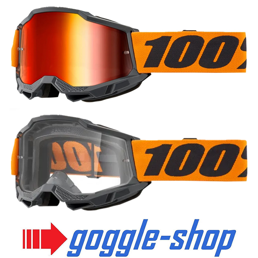 100% Accuri 2 Motocross Goggles - ORANGE