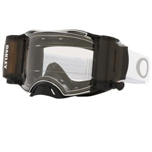 Oakley Airbrake Motocross Roll-Off Goggles - Tuff Blocks White