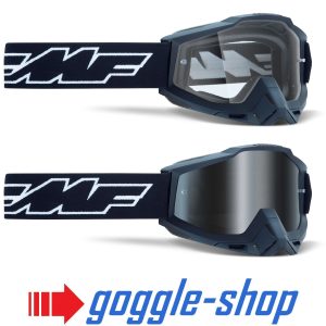 FMF 100% Powerbomb Motocross Goggles - Rocket Black