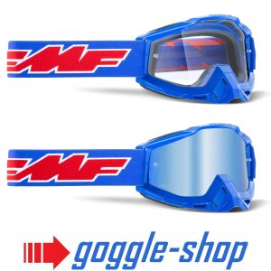 FMF 100% Powerbomb Motocross Goggles - Rocket Blue