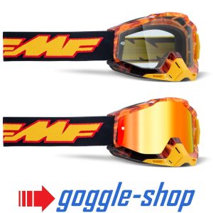 FMF 100% Powerbomb Motocross Goggles - Spark