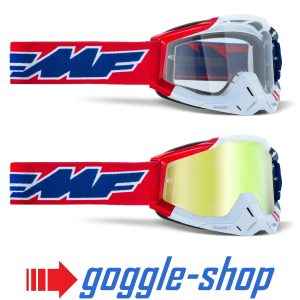 FMF 100% Powerbomb Motocross Goggles - US of A