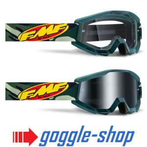 FMF 100% Powercore Motocross Goggles - Assault Camo