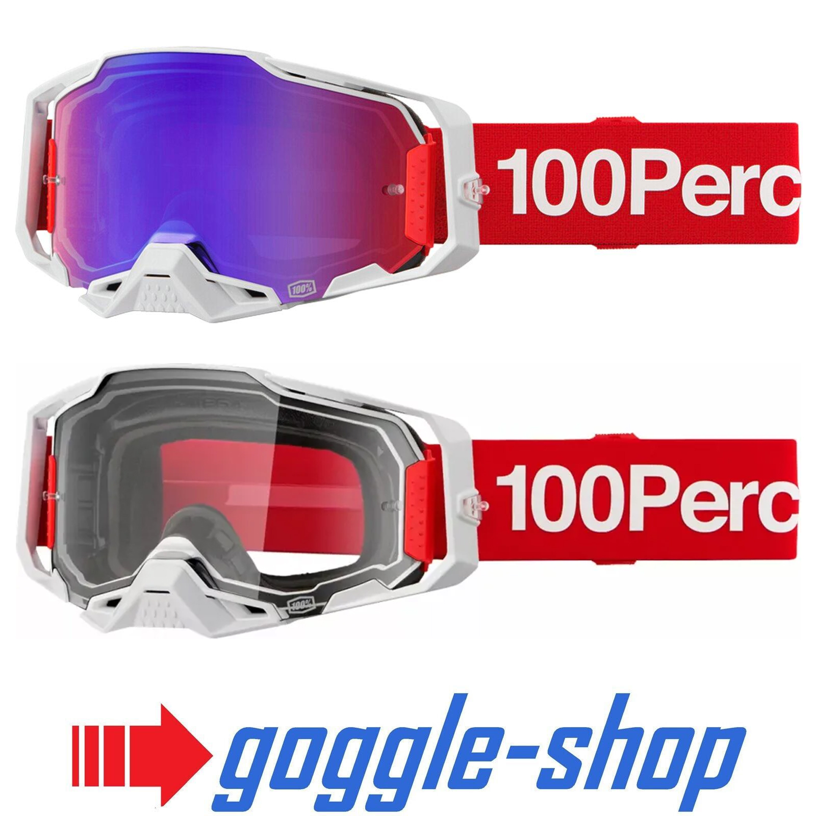 100% Armega Motocross Goggles - CORBIN