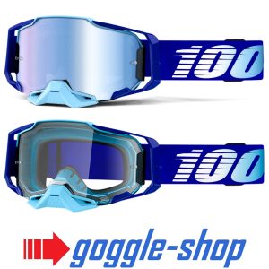 100% Armega Motocross Goggles - Royal