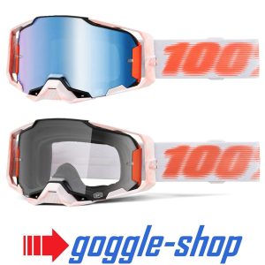 100% Armega Motocross Goggles - TUBULAR